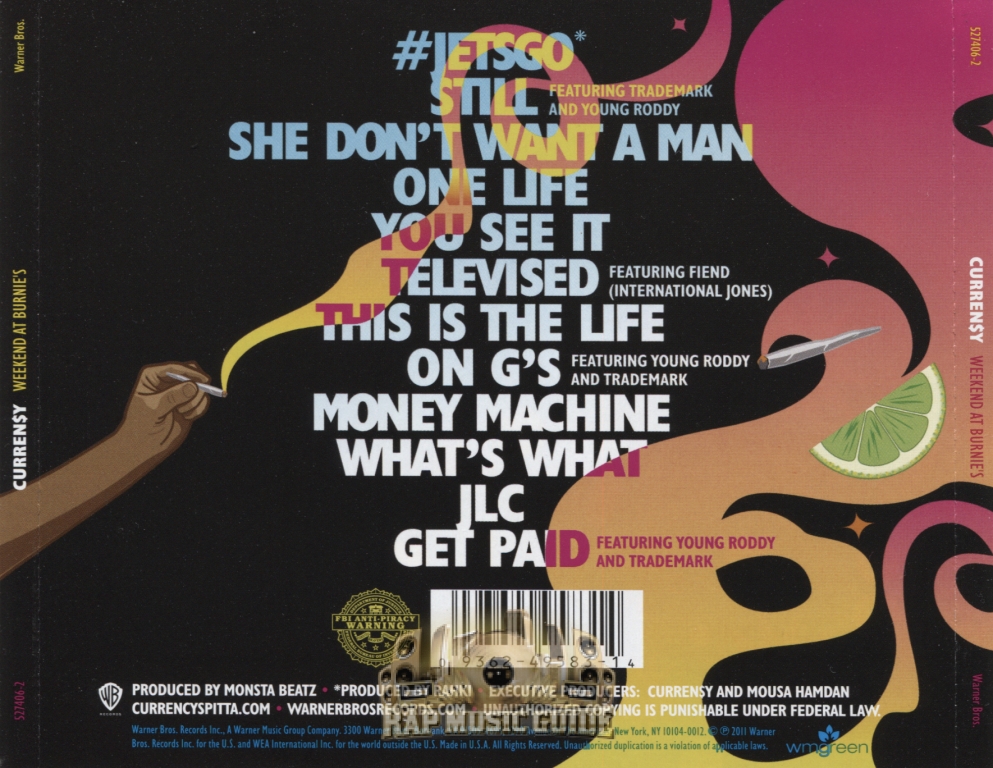 Curreny Weekend At Burnie's CD Rap Music Guide